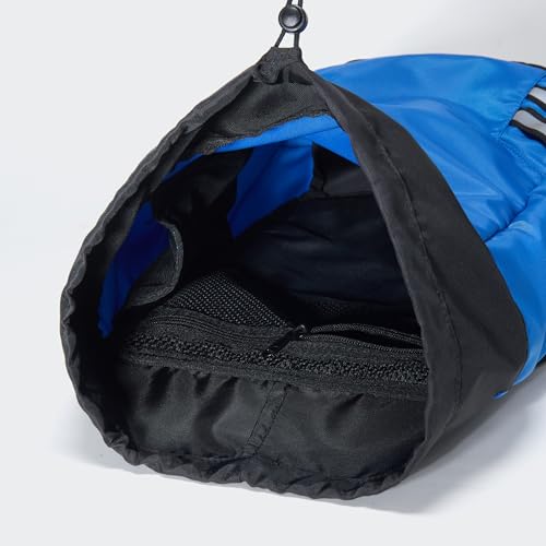 Pander Drawstring Backpack with Adjustable Shoulder Straps, Slim Gym Cinch Sack with Side Zipper Pocket, Machine Washable Polyester Daypack for Travel & Workout, Blue - color: Blue