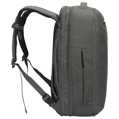 Hynes Eagle TSA Friendly Travel Backpack for Men Women Carry on Backpack 40L Flight Approved Laptop Backpack for 17 inches Compressible Weekender Bag Overnight Backpack Dark Grey - color: Dark Grey