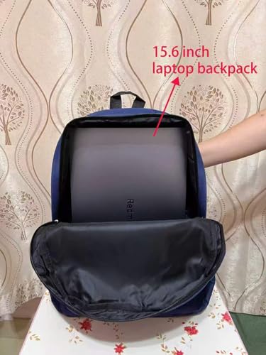 Casual Daypack Backpacks For Men and Women Canvas Backpack 15.6 Inch Lightweight Shoulders workbag Travel Water Resistant Back Pack Blue - color: Blue