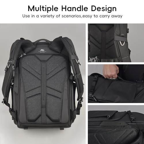 Summit Creative 26L Water-Resistant Camera Backpack for DSLR & Mirrorless Cameras – Travel-Friendly Photography Bag with Lens, Tripod, and 16" Laptop Storage – Black - color: 26L Black