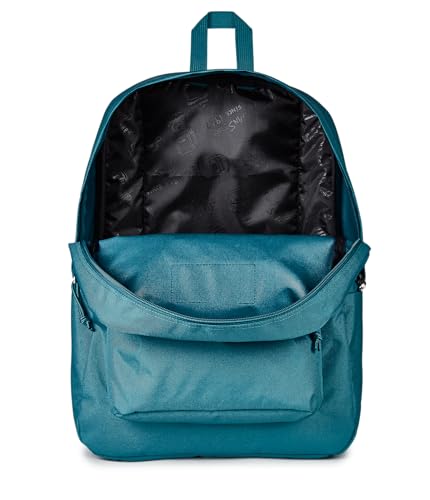 JanSport SuperBreak One Backpack - Durable, Lightweight Bag with 1 Main Compartment, Front Utility Pocket with Built-in Organizer, Premium Backpack, Emerald Pool - color: Emerald Pool