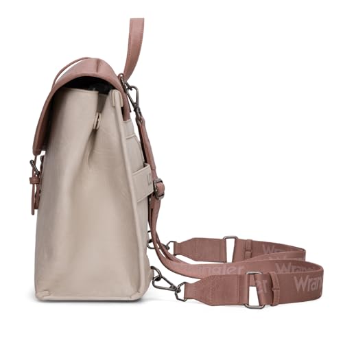 Wrangler Laptop Bag for Women Messenger Bag Briefcase Computer Backpack Convertible Satchel Bag - color: Beige & Purple, size: 15.6 inch