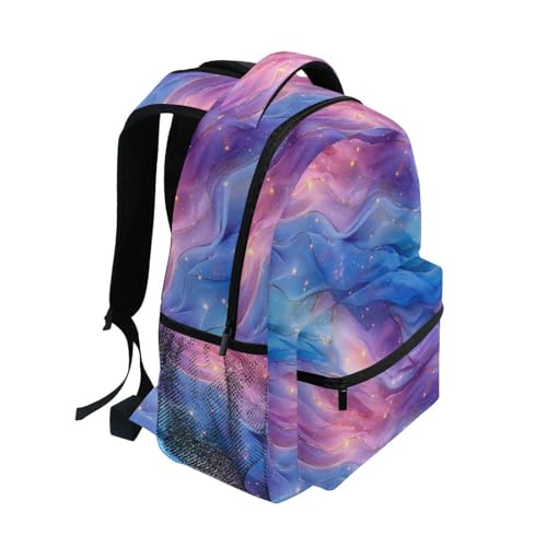 Cool Backpacks for Unisex Adult Waterproof Travel Laptop Backpack with Chest Strap Gift Men & Women Blue Purple - color: Multicolor14