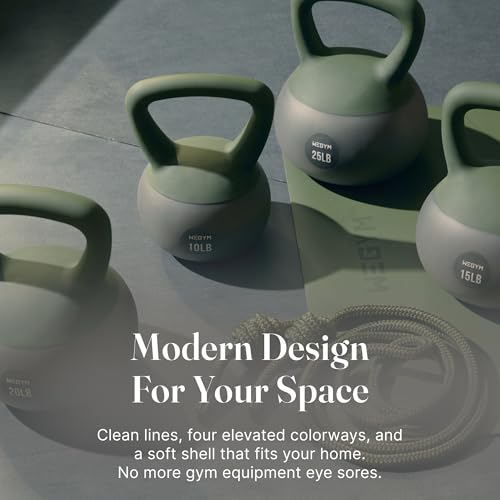 WeGym Soft Kettlebells with Cushioned Impact-Resistant Base and Anti-Slip, Wide-Grip Handle for Home Workouts, Weightlifting, and Full Body Strength Training - color: Mix-3 PCS, style: 10+15+20LB