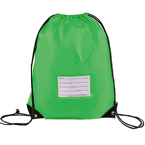 50 Pack Drawstring Bags,Bulk Draw String Backpack, DIY Gym Sports Cinch Bag Sackpack for Women Men, Green - color: Green