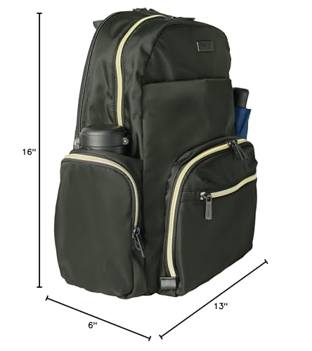Kenneth Cole REACTION Sophie Backpack, Olive, 15" Laptop - color: Olive, size: 15" Laptop without Carry-On