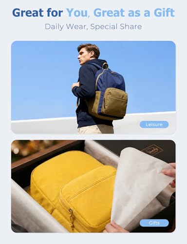 VASCHY School Backpacks, Lightweight Bookbag Schoolbag for Boys Girls Casual Basic Simple Daypack for Women Yellow - color: Yellow