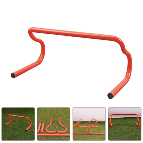 OSALADI 3pcs Detachable Athletic Speed Training Hurdles Orange Agility Training Equipment for Soccer Football Track Field Plyometric Drills