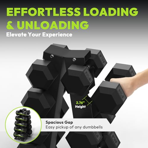 HANDBODE A-Frame Dumbbell Rack Heavy Duty Weight Stand for Dumbbells, Space-Saving Metal Storage Organizer, Sturdy Dumbbell Holder for Home Gym - style: 1 X 5-Tier A-Frame (800lb)