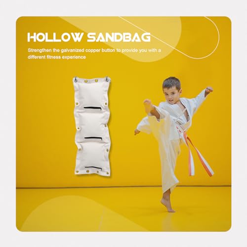 FRCOLOR Triplet Wing Style Boxing Wall Bag Thickened Heavy Duty Empty Sandbag Training Pad for Home Fitness and Martial Arts Workout