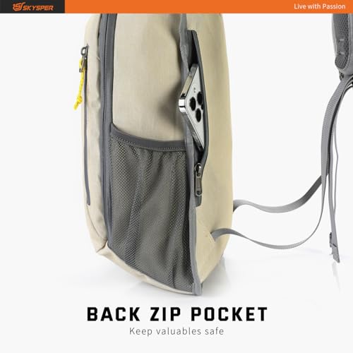 SKYSPER Small Daypack 10L Hiking Backpack Packable Lightweight Travel Day Pack for Women Men - color: Cream, size: 10l