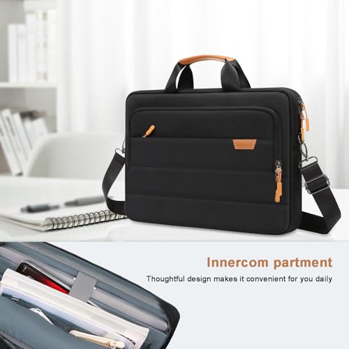 MOSISO Laptop Bag for Men, Computer Bags - color: Black