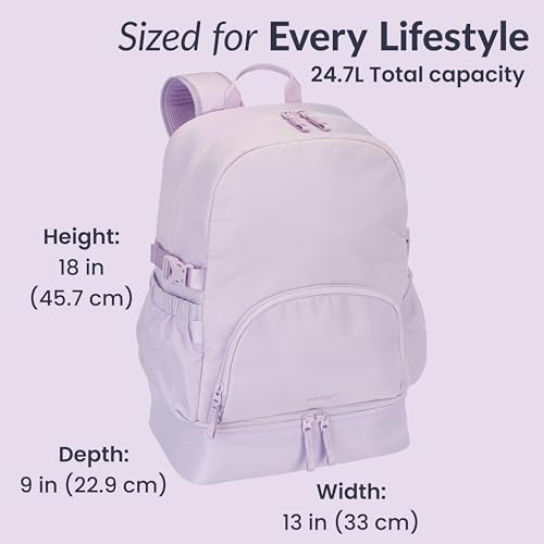 Bentgo 2-in-1 Adult Backpack & Insulated Lunch Bag - color: Lavender