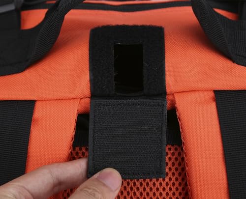 REEBOW GEAR Military Tactical Backpack for Men Large Army 3 Day Assault Pack Molle Hiking Daypack Bag (Orange-black) - color: Orange-black