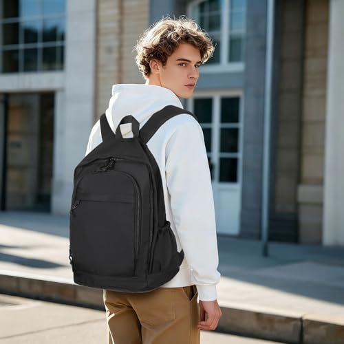 GAEKEAO Classical Basic Travel Backpack for Women Men,Casual Lightweight Bookbag Cute Daypack for College Work Everyday Black - color: B01 Black