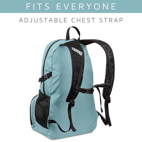 Travel Backpack- Foldable Collapsible Lightweight Backpack for Travel (Teal) 35 liters - color: Teal