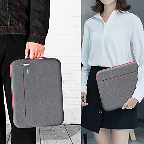 Voova Laptop Sleeve Case 14 15 Inch with Handle, 360° Protective Waterproof Slim Computer Bag Cover Compatible with MacBook Air 15 M2/M3/M4 2024-2025, MacBook Pro 14, Hp Chromebook 14, Grey - color: Grey, size: 14-15 Inch