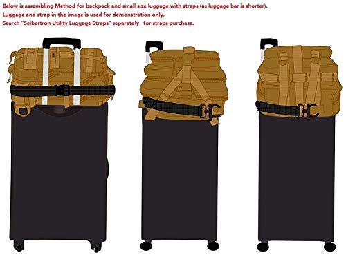 Seibertron Falcon Water Repellent Hiking Camping Backpack Compact Pack Summit Bag Khaki 37L - color: Khaki 37l(size:11"*11"*19")