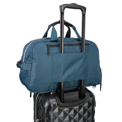 Kenneth Cole REACTION Emma 15" Convertible Duffel Carry On for Gym and Travel Bag, Deep Teal - color: Deep Teal, size: Carry-On 15-Inch