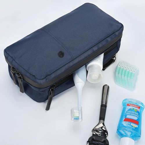 Purevave Compact Mens Toiletry Travel Bag Hanging, Mens Dopp Kit for Travel Waterproof, Wash Pouch Blue - color: Blue