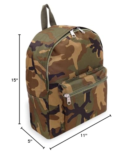 Basic Pattern Backpack - color: Camo