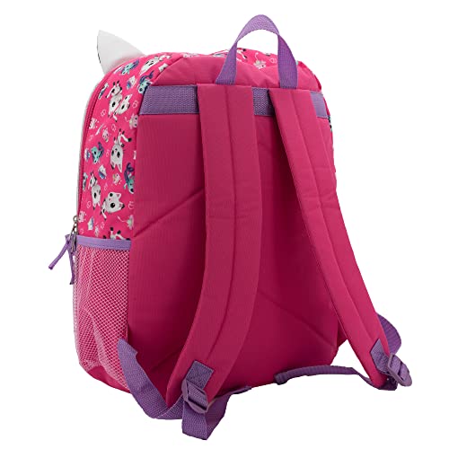 AI ACCESSORY INNOVATIONS Gabby’s Doll House 4 Piece Backpack Set, Flip Sequin 16" School Bag for Girls with Front Zip Pocket, Pink - color: Gabby