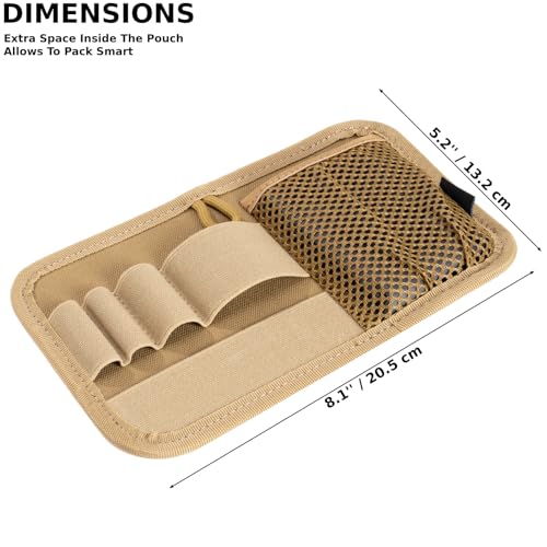 Tactical Bag Insert Panel Organizer, Modular Backpack Insert Organizer - color: Coyote