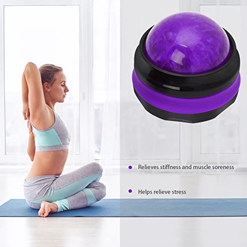 Coolrunner Massage Ball, Manual Roller Massager, Handheld Self Massage Therapy and Relax Full Body Tools for Sore Muscles, Shoulders, Neck, Arms, Legs, Back, Foot, Body (Purple) - color: Purple