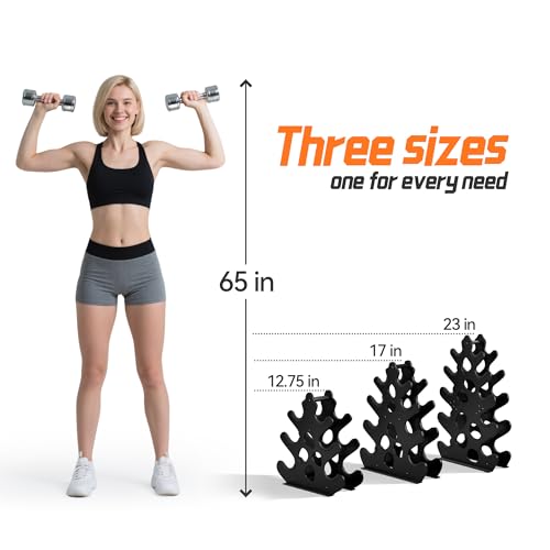 4 Tier Dumbbell Rack, Weight Rack For Home Gym, Dumbbell Stand for Free Weights - size: 5 tier (new model)