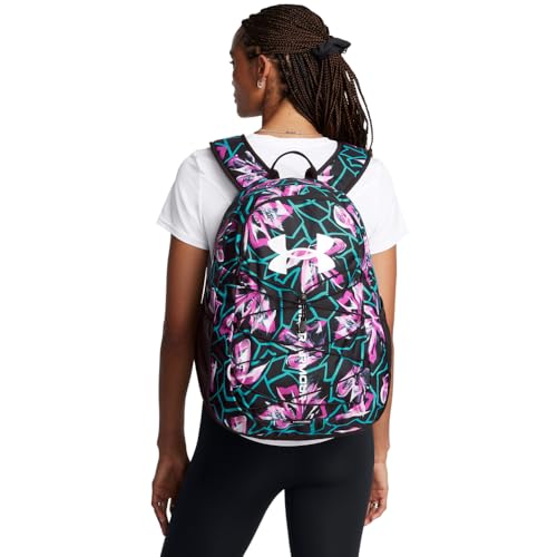 Under Armour Hustle Sport Backpack - color: (572) Vivid Magenta / Black / White
