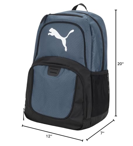 PUMA Contender Backpack with Laptop Sleeve, Item Organizer & Media Pocket, Evening Sky, OS - color: Evening Sky, style: Evercat Contender Backpack