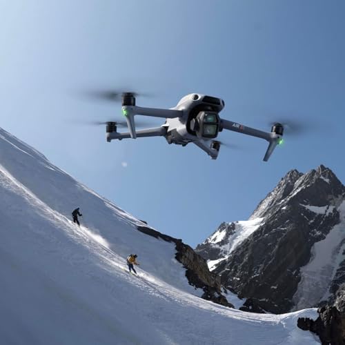 DJI Air 3S (RC-N3), Drone with Camera 4K, Dual-Camera Drone with 1" CMOS Wide-Angle Camera, 4K/60fps HDR Video & 14 Stops of Dynamic Range, 45-Min Max Flight Time, 20km Transmission Range - style: Air 3S (RC-N3)