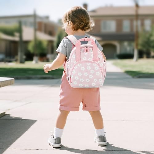 Bluboon Toddler Backpack for Girls Boys 2-4 Cute 12" Preschool Kindergarten Backpacks Kids Daycare Bags School Travel (Flower-Pink, Age 2-4 (12" H not Fit A4 Folder)) - color: Flower-pink, size: Age 2-4 (12" H not Fit A4 Folder)