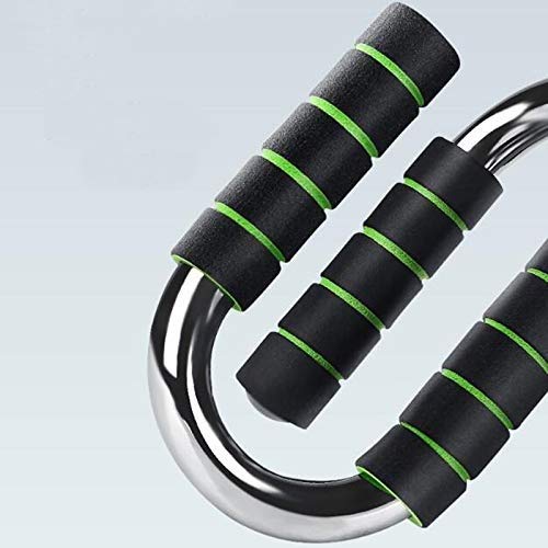 Strong Chrome Push Up Bars - Steel Pushup Stands with Comfortable Foam Grip and Non-Slip in Choice Sizes Safe, Sturdy and Less Wrist Strain