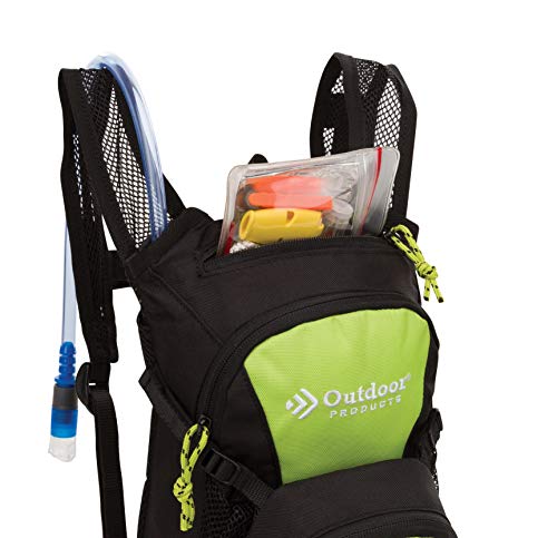Outdoor Products Tadpole Hydration Pack (Black) (Violet Tulip) - color: Acid Lime