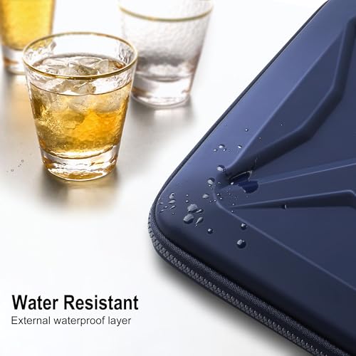 DOMISO 15.6-16 Inch Laptop Hard Case, Waterproof Shockproof Hard Shell Laptop Sleeve Protective Computer Bag for Macbook Pro/Lenovo IdeaPad/HP ENVY/Dell XPS, Navy Blue - color: Navy Blue, size: 15 - 15.6 Inch