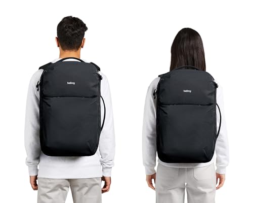 Bellroy Lite Travel Pack 38L (carry-on backpack, large travel backpack for international travelers, with laptop pocket, interior packing cells and tuck-away shoulder straps) - Black - color: Black