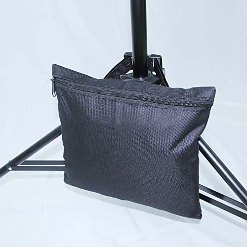 6 Packs Sand Bags - Heavy Duty SandBags for Backdrop Stand, SandBag for Weight, Weight Sand Bags with Zipper and Buckle Straps for Support Light Stand - size: 6 PCS