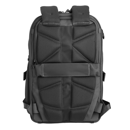 VANGUARD VEO Metro B20L Camera & Everyday Backpack (Black) – Fits 70–200mm Attached, 14" Laptop Storage, Convertible Daypack Design, Carry-On Ready - color: Black, size: 20L