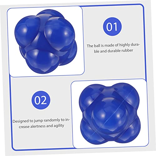 LIOOBO Silicone Hexagonal Agility Reaction Training Ball for Fitness Exercise and Sports High/Low Difficulty Agility Ball for Enhanced Coordination and Reflex Training