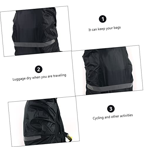 Toddmomy 2pcs Outdoor Backpack Rain Cover with Reflective Strip