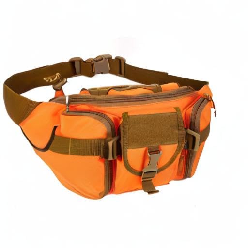 CREATOR Tactical Waist Pack Military Fanny Pack Outdoor Army Waist Bag Large Waist Pack for Daily Life Cycling Camping Hiking Hunting Fishing Black Jacinth - color: Jacinth
