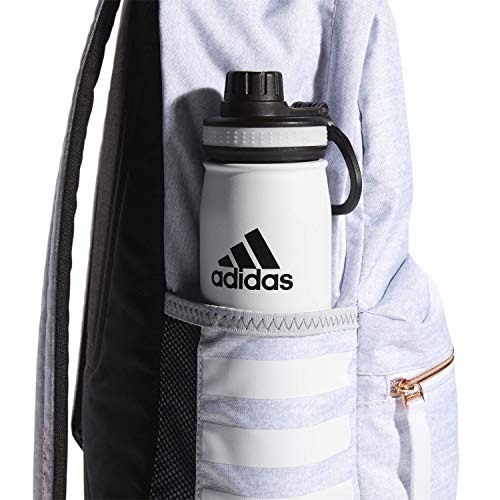 adidas Classic 3S Backpack, Jersey White/White/Rose Gold, One Size - color: Jersey White/White/Rose Gold