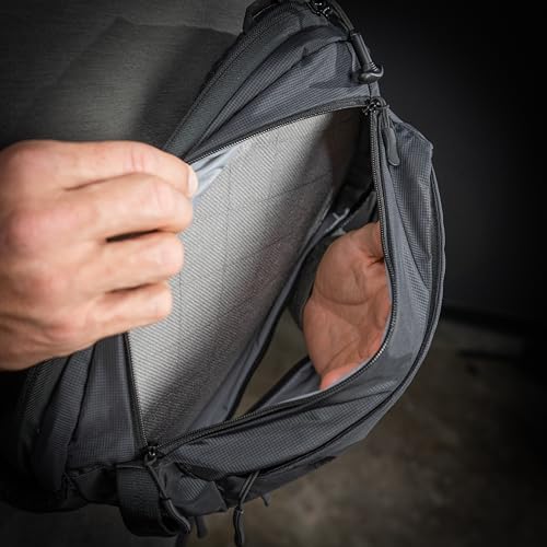 Eberlestock Fade Sling Pack - EDC Crossbody Sling Backpack - Ambidextrous Access to All Compartments - Quick Access - color: Black, size: Standard