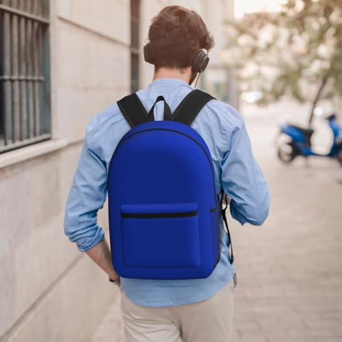 MZERSE Sports Backpack, Blue, Gym Daypack with Water Bottle Holder, Multi Purpose Bag for Men Women - color: Pattern (1116)
