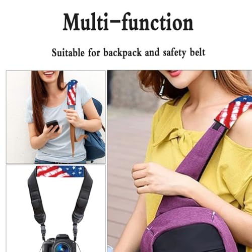Forchrinse American Flag Patriot Car Seat Belt Cover Pads for Women Men Independence Day Seatbelt Shoulder Pad Safety Belt Strap Pad Protector - color: American Flag