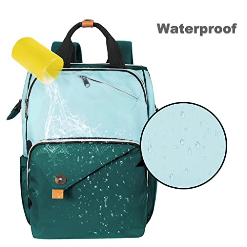 Hap Tim Baby Diaper Bag for Boys Girls, Large Backpack Diaper Bags with Double Compartments, Baby Registry Search Shower Gifts Stuff Newborn Must Haves, Green(7340-GR) - color: Green