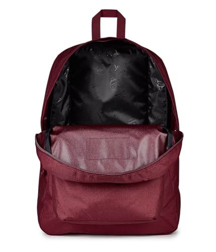 JanSport SuperBreak One Backpack - Durable, Lightweight Bag with 1 Main Compartment, Front Utility Pocket with Built-in Organizer, Premium Backpack, Cherry Lacquer - color: Cherry Lacquer