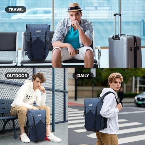 20l Hiking Backpack For Women&Men, Water Resistant Daypack Backpacks, Foldable & Packable Hiking Backpack, Lightweight Small Daypack For Travel Camping (Blue) - color: Blue