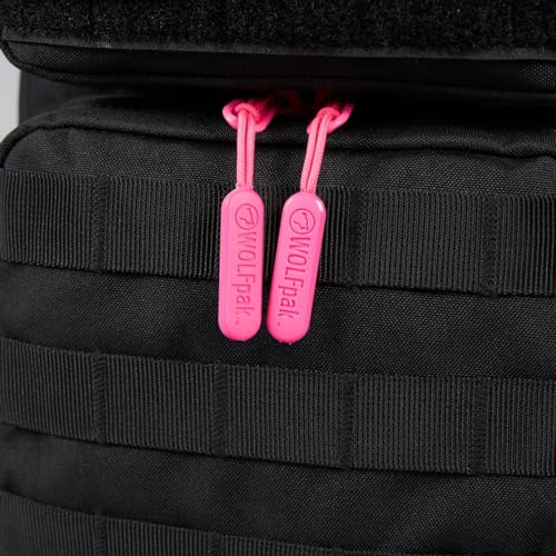 WOLFpak 9L Mini Meal Prep Management Backpack (Black Neon Pink) Lunch Box, Cooler, Travel, Insulated Bag, Daypack - color: Black Neon Pink